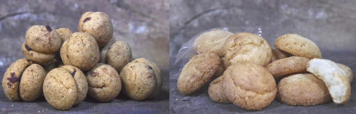Nos amaretti moelleux et nos baci di dama