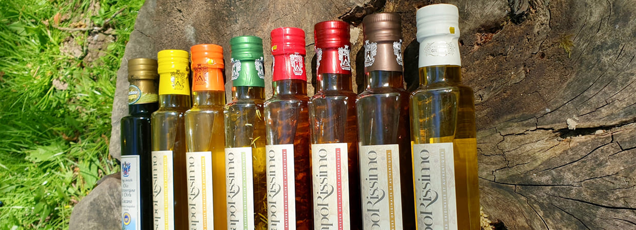Notre gamme d'huiles d'olives aromatisées