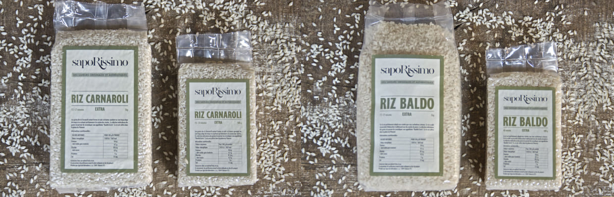 Notre sélection, le riz Carnaroli et le riz Baldo